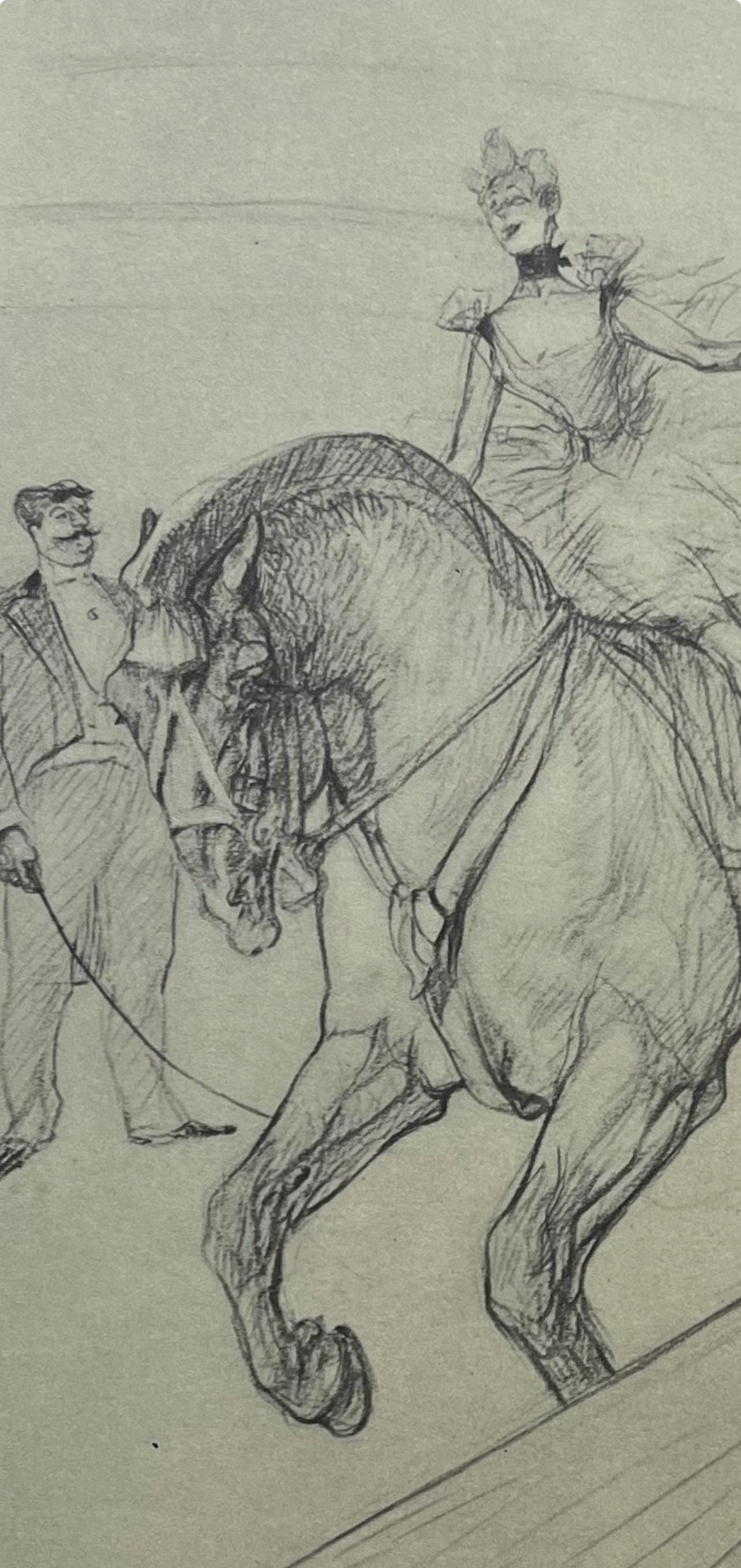 Henri De Toulouse-Lautrec, Bareback Rider, Henri De Toulouse-Lautrec, At The Circus, Lithograph