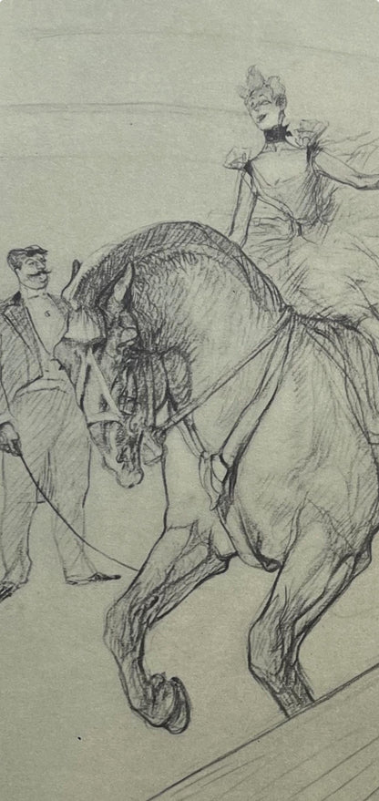 Henri De Toulouse-Lautrec, Bareback Rider, Henri De Toulouse-Lautrec, At The Circus, Lithograph