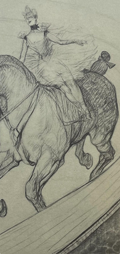 Henri De Toulouse-Lautrec, Bareback Rider, Henri De Toulouse-Lautrec, At The Circus, Lithograph