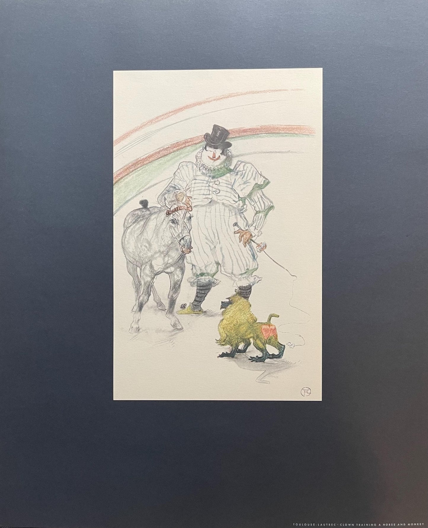 Henri De Toulouse-Lautrec, Clown Training A Horse And Monkey, Henri De Toulouse-Lautrec, At The