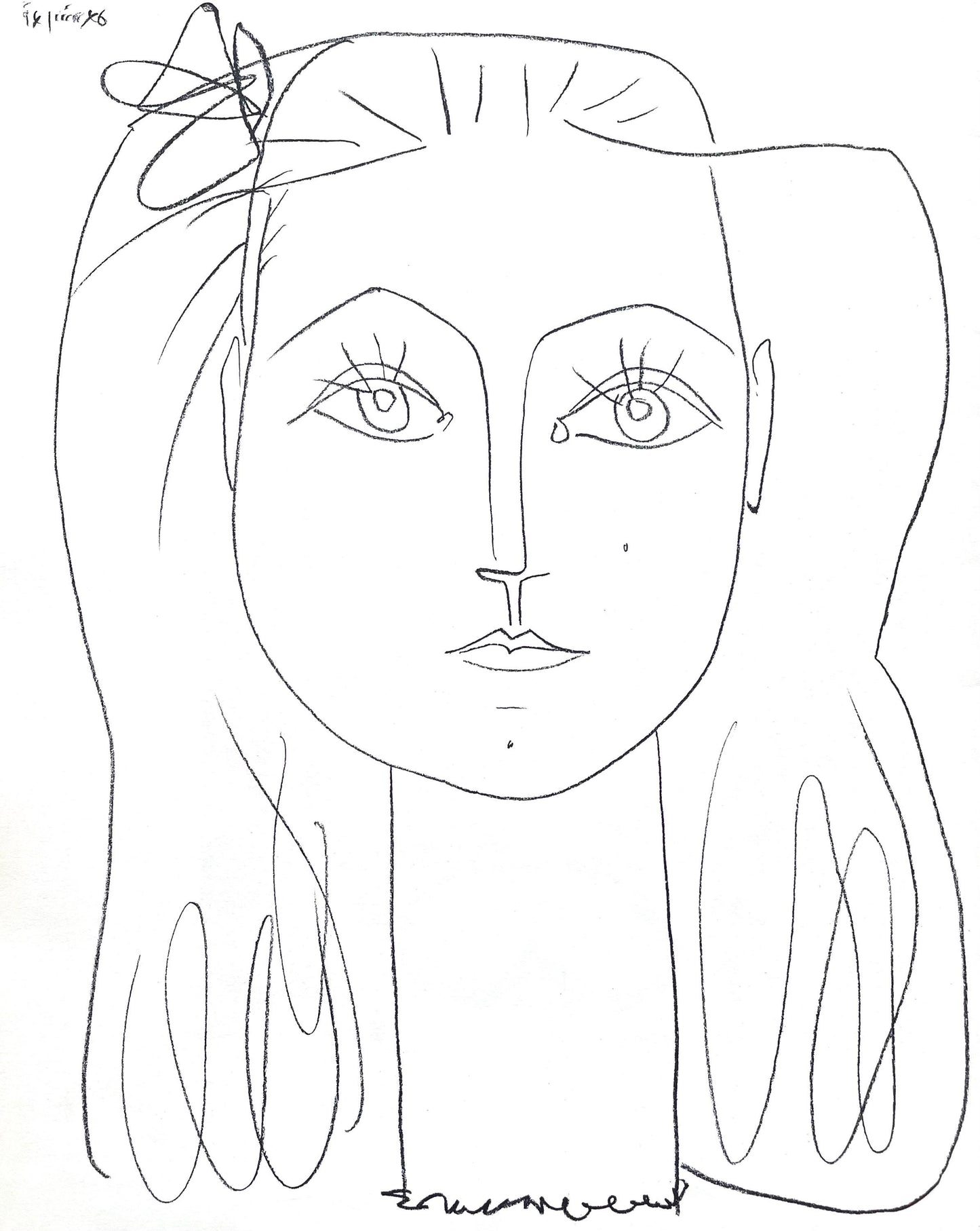 Pablo Picasso, Composition, Picasso Lithographs Since 1945, Cincinnati Art Museum, Lithograph