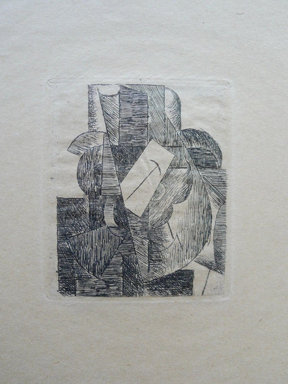 Pablo Picasso, L'Homme Au Chapeau (Bloch 29; Baer 42; Cramer 46), Du Cubisme, Etching