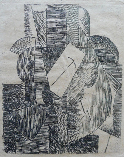 Pablo Picasso, L'Homme Au Chapeau (Bloch 29; Baer 42; Cramer 46), Du Cubisme, Etching