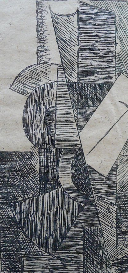 Pablo Picasso, L'Homme Au Chapeau (Bloch 29; Baer 42; Cramer 46), Du Cubisme, Etching