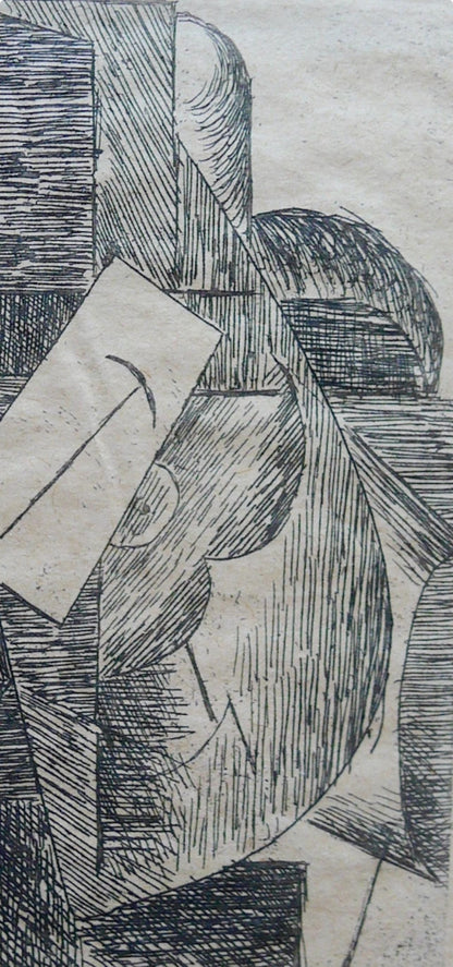 Pablo Picasso, L'Homme Au Chapeau (Bloch 29; Baer 42; Cramer 46), Du Cubisme, Etching