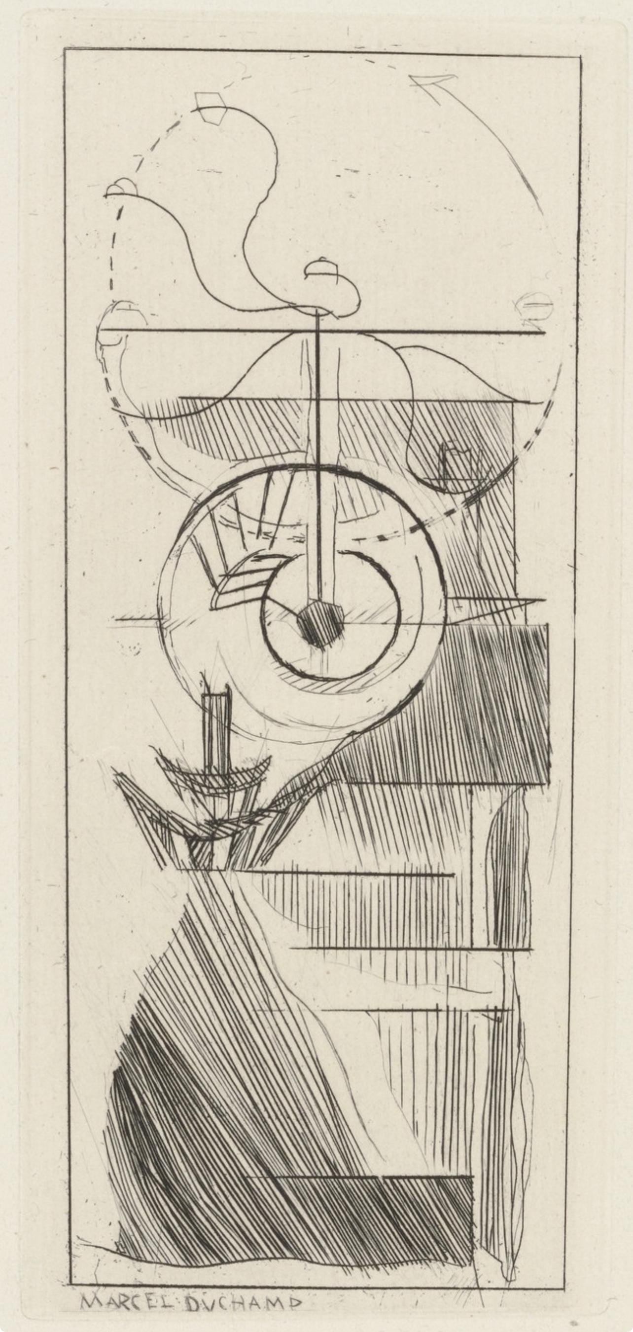 Marcel Duchamp, Composition, Du Cubisme, Etching