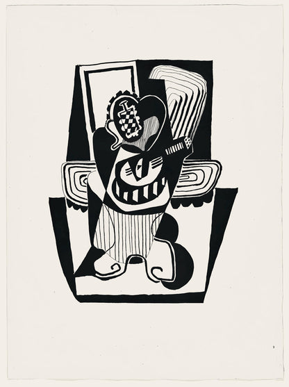 Pablo Picasso, Composition (Monod 10485), Hlne Chez Archive De Illustrations De Pablo Picasso,