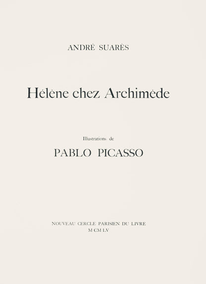 Pablo Picasso, Composition (Monod 10485), Hlne Chez Archive De Illustrations De Pablo Picasso,