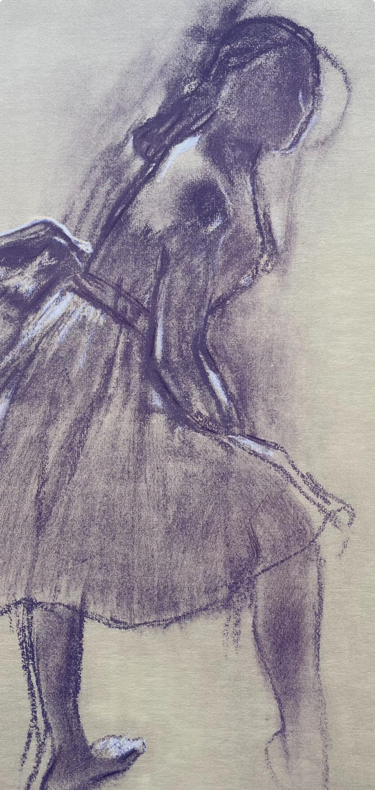 Edgar Degas, Dancer Standing, In Profile, Ten Ballet Sketches, Lithograph