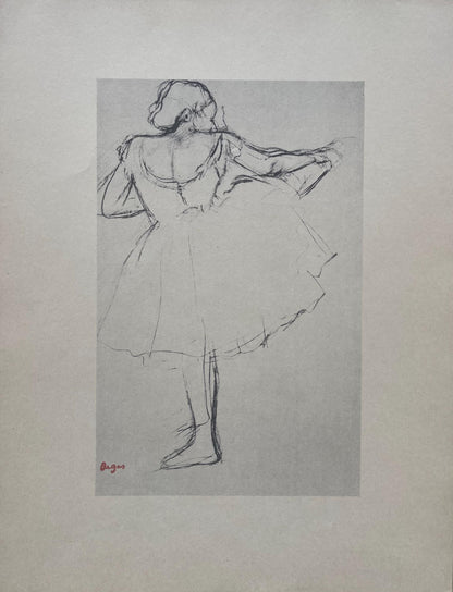 Edgar Degas, Dancer At The Bar, Ten Ballet Sketches, Lithograph