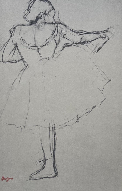 Edgar Degas, Dancer At The Bar, Ten Ballet Sketches, Lithograph