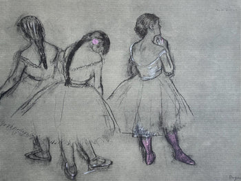 Edgar Degas, Three Dancers, Lithograph