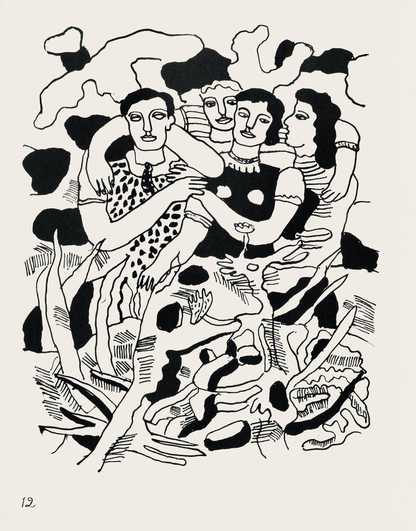 Fernand Lger, Composition, Cirque, Lithographies Originales, Lithograph