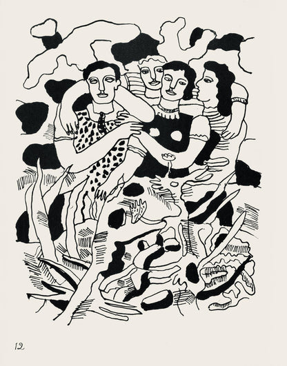 Fernand Lger, Composition, Cirque, Lithographies Originales, Lithograph