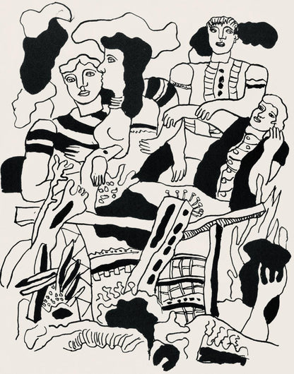 Fernand Lger, Composition, Cirque, Lithographies Originales, Lithograph