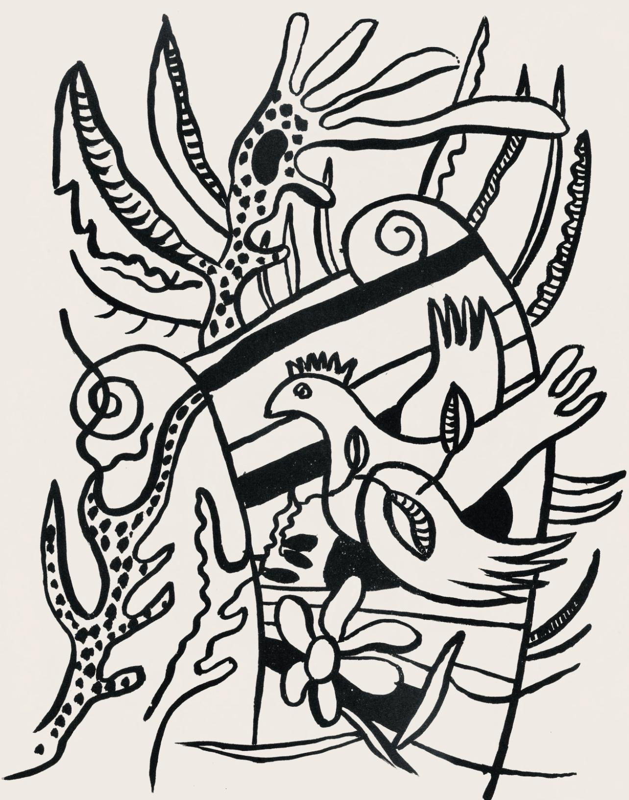 Fernand Lger, Composition, Cirque, Lithographies Originales, Lithograph