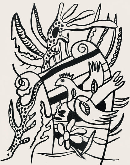 Fernand Lger, Composition, Cirque, Lithographies Originales, Lithograph