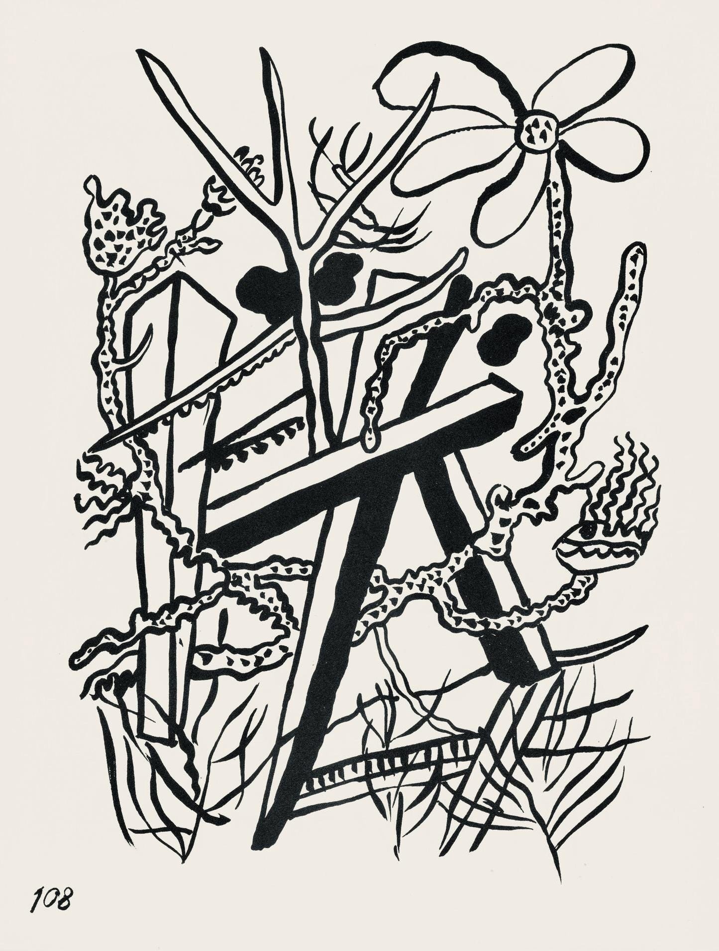 Fernand Lger, Composition, Cirque, Lithographies Originales, Lithograph