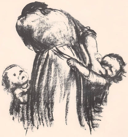 Kthe Kollwitz, Bread! (Brot!), Lithograph