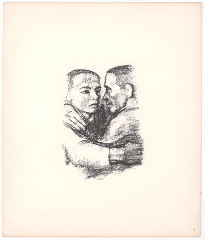 Kthe Kollwitz, Brotherhood (Verbrderung), Lithograph
