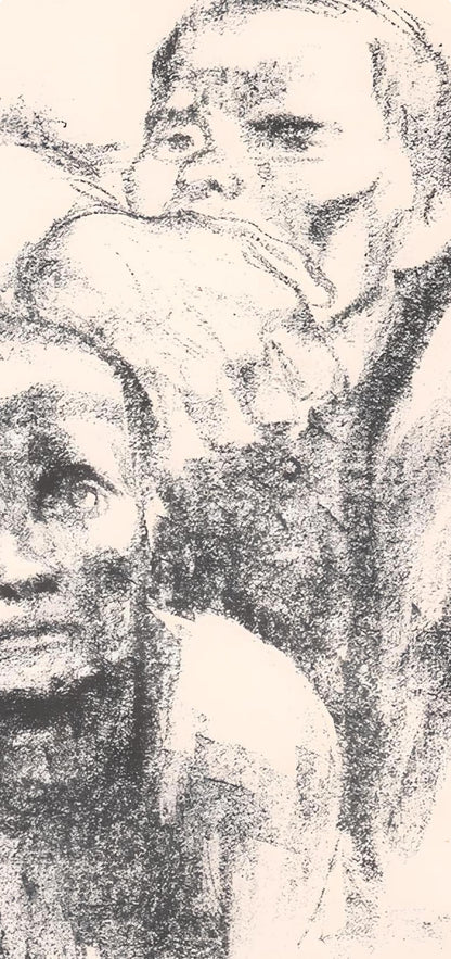 Kthe Kollwitz, Prisoners Listening To Music (Gefangene Musik Hrend), Lithograph