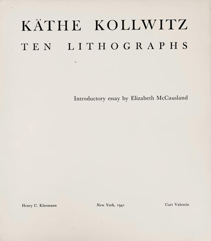 Kthe Kollwitz, Worker Woman With Sleeping Child (Arbeiterfrau Mit Schlafendem Jungen), Lithograph