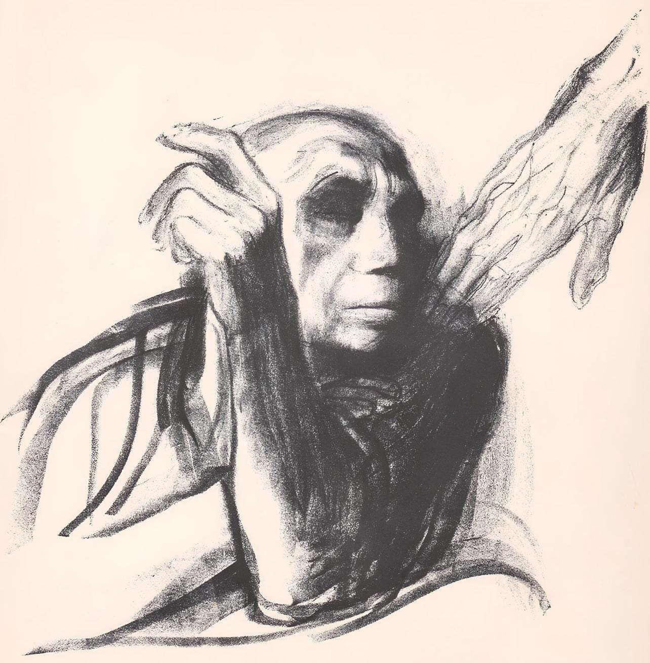Kthe Kollwitz, Call Of Death (Ruf Des Todes), Lithograph
