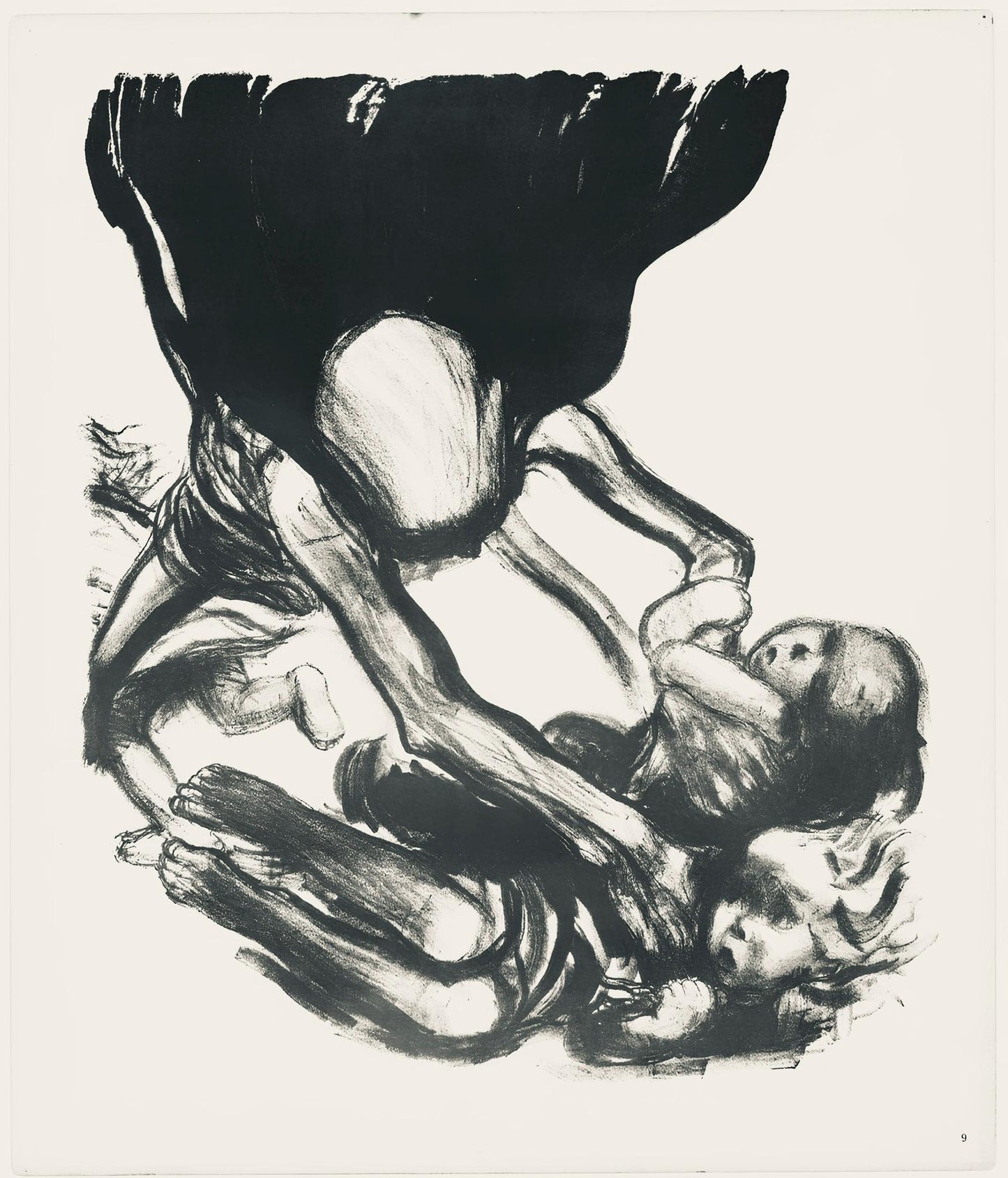 Kthe Kollwitz, Death Grabbing At A Group Of Children (Tod Greift In Eine Kinderschar), Lithograph