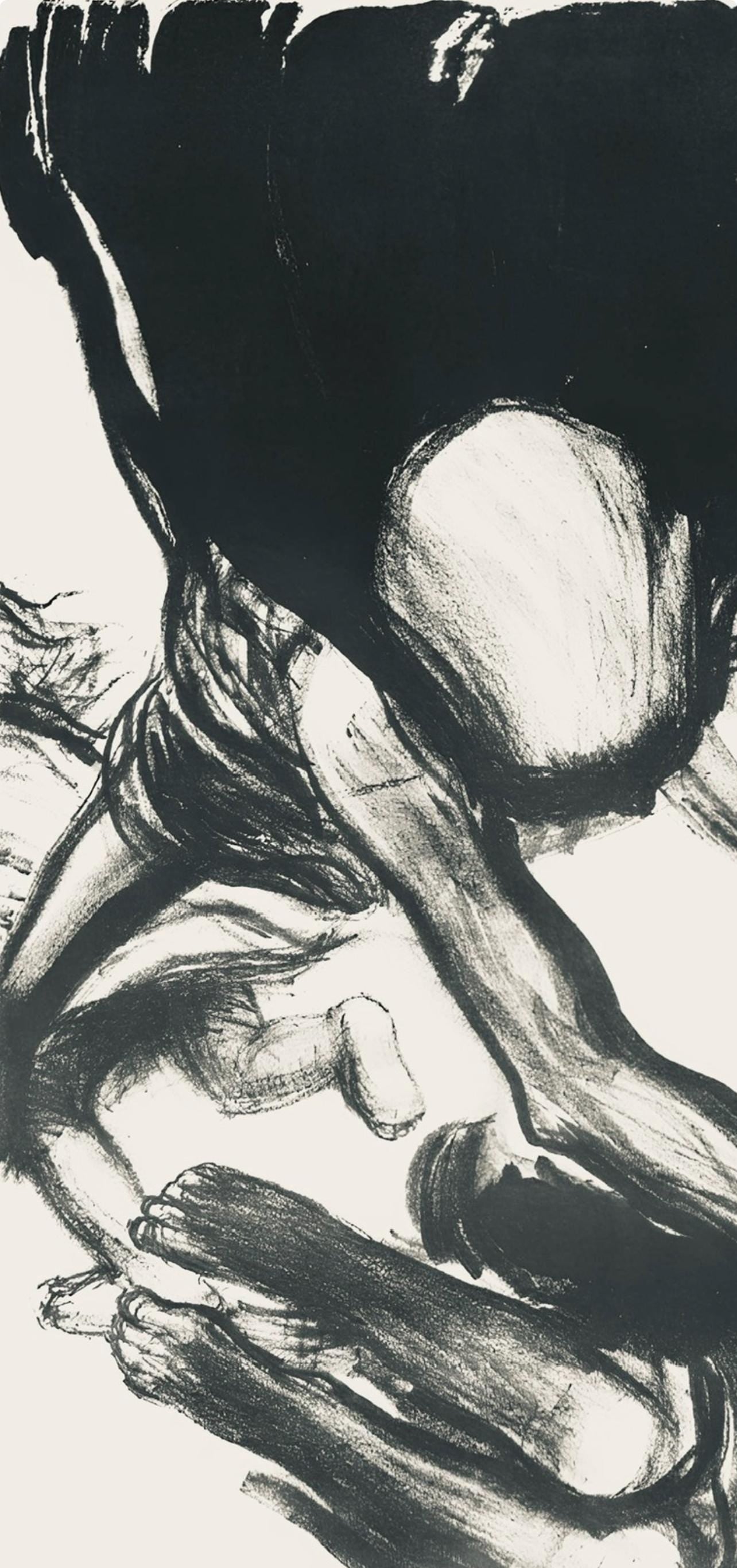 Kthe Kollwitz, Death Grabbing At A Group Of Children (Tod Greift In Eine Kinderschar), Lithograph