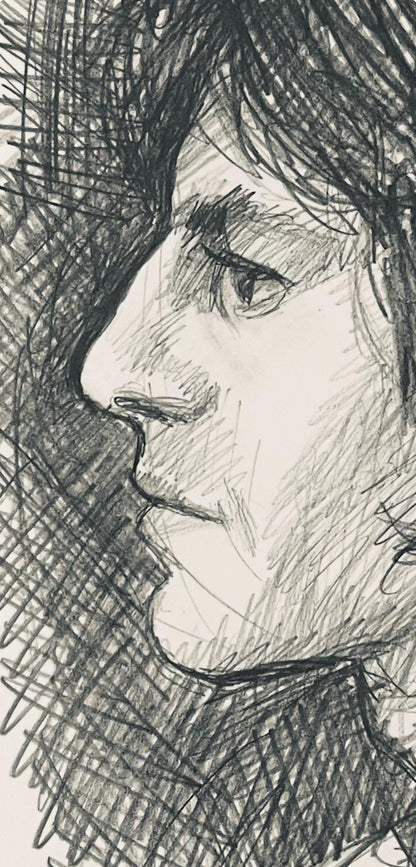 Ian Hornak, Renaissance Male Figure Study, 1963, Original Drawing