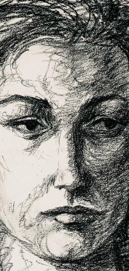 Ian Hornak, Renaissance Female Figure Study, 1963, Original Drawing