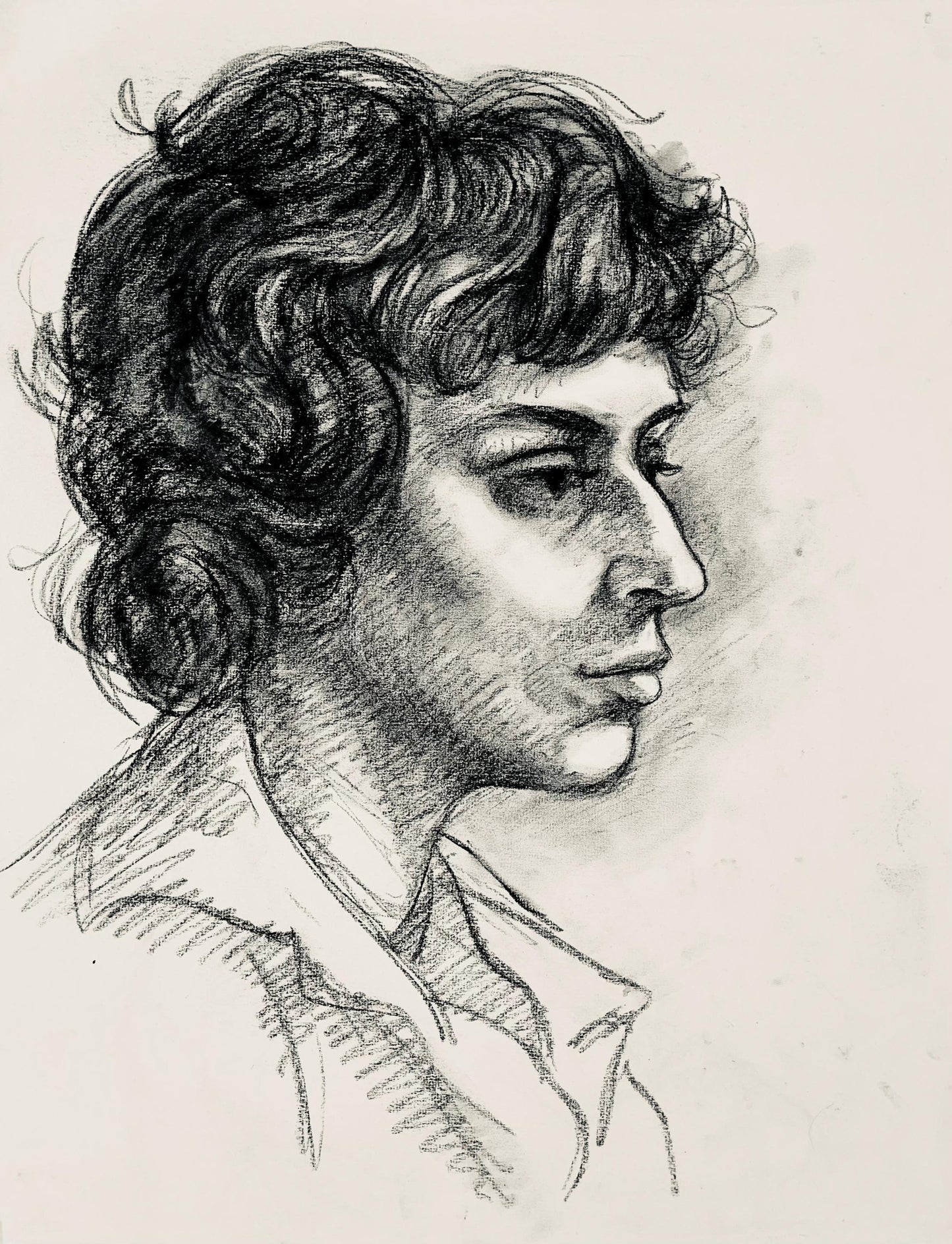 Ian Hornak, Renaissance Female Figure Study, 1963, Original Drawing