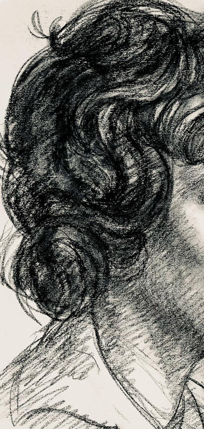 Ian Hornak, Renaissance Female Figure Study, 1963, Original Drawing