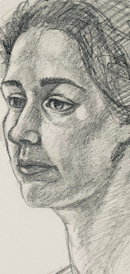 Ian Hornak, Renaissance Female Figure Study, 1963, Original Drawing