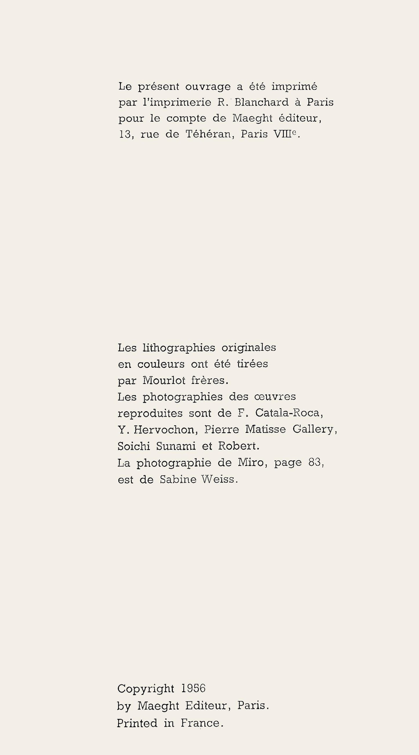 Joan Mir, Composition (Cramer 39), Joan Mir, Lithograph