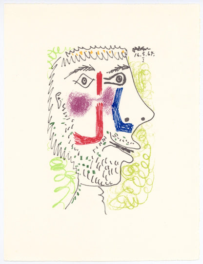 Pablo Picasso, Composition, Le Got Du Bonheur (Cramer 148; Bloch 2013), Mixed Media Lithograph