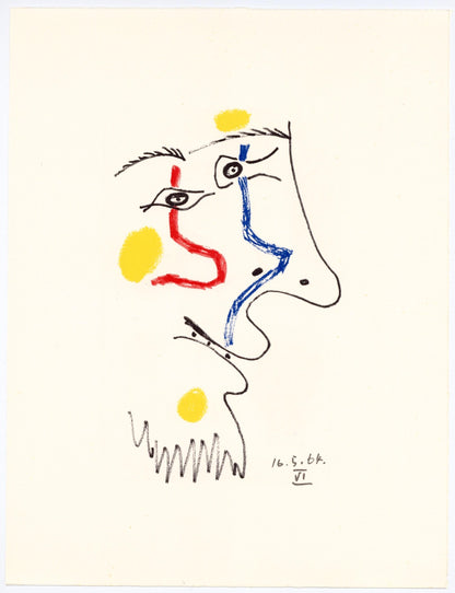 Pablo Picasso, Composition, Le Got Du Bonheur (Cramer 148; Bloch 2013), Mixed Media Lithograph