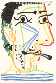 Pablo Picasso, Composition, Le Got Du Bonheur (Cramer 148; Bloch 2013), Mixed Media Lithograph