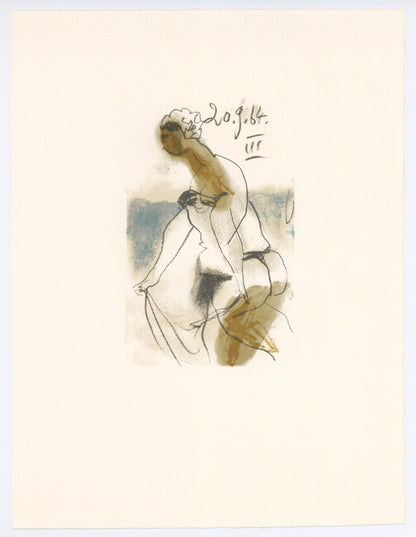 Pablo Picasso, 20.0.64. Iii (Cramer 148), Le Got Du Bonheur, Mixed Media Lithograph
