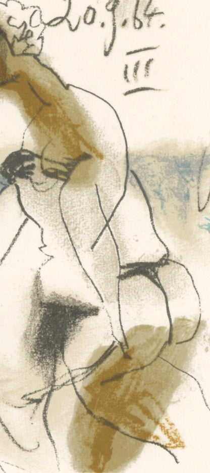 Pablo Picasso, 20.0.64. Iii (Cramer 148), Le Got Du Bonheur, Mixed Media Lithograph