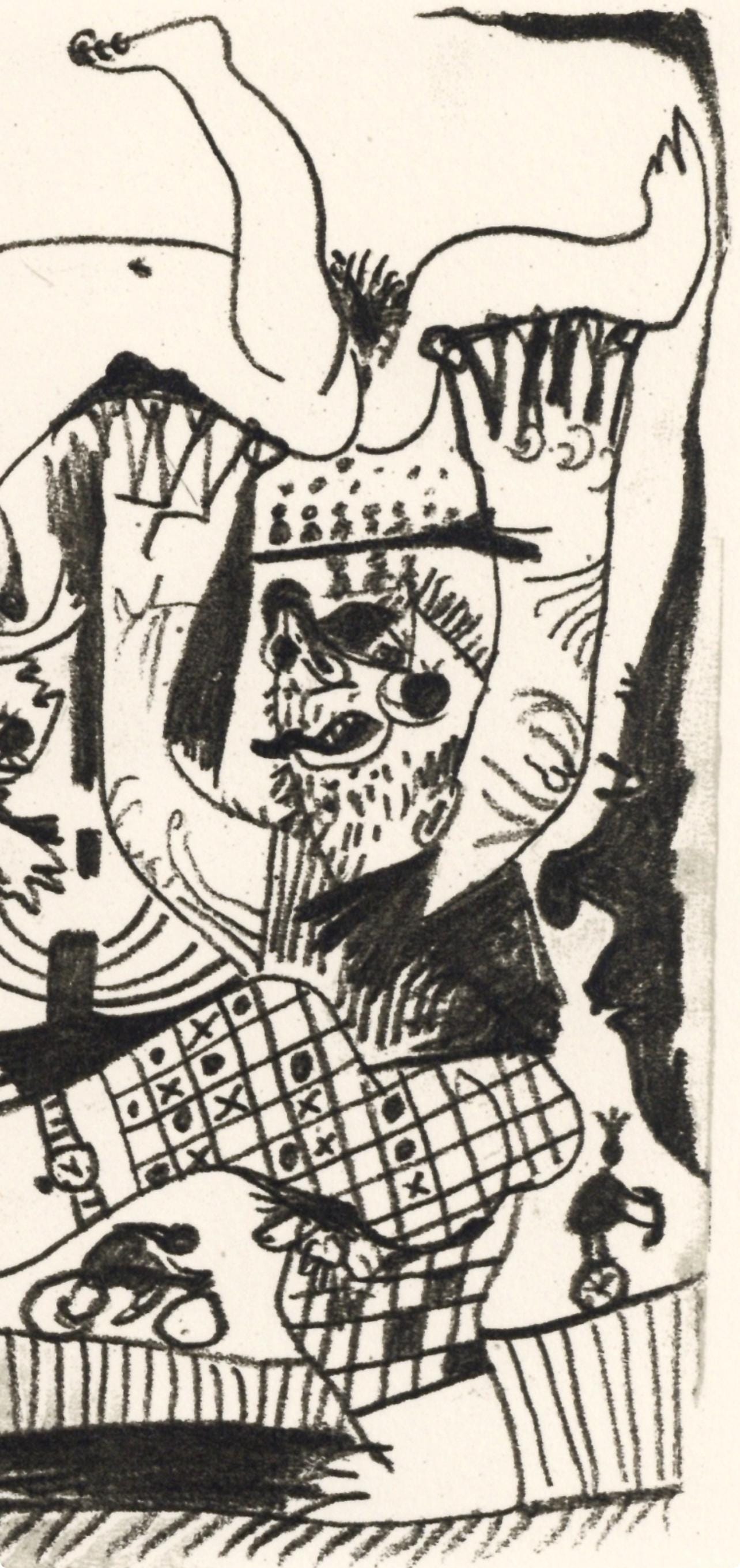 Pablo Picasso, Composition, Le Got Du Bonheur (Cramer 148; Bloch 2013), Mixed Media Lithograph