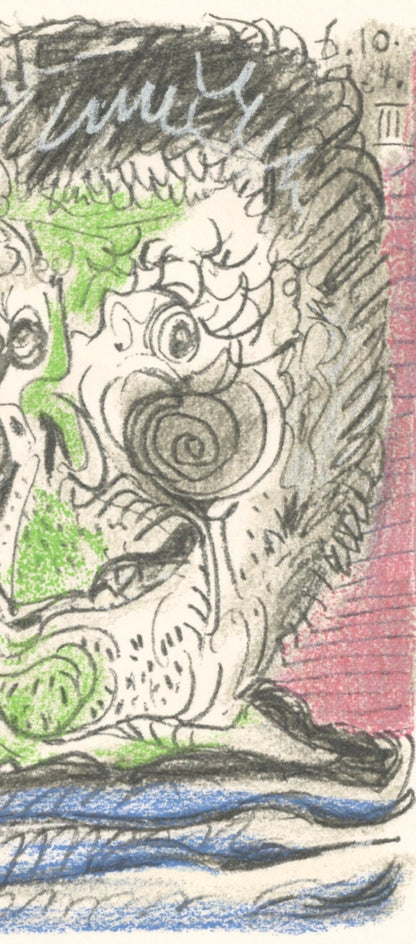 Pablo Picasso, Composition, Le Got Du Bonheur (Cramer 148; Bloch 2013), Mixed Media Lithograph