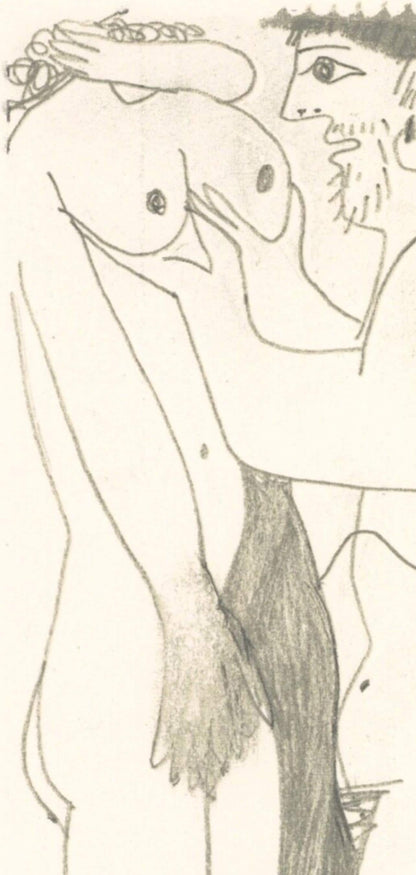 Pablo Picasso, Composition, Le Got Du Bonheur (Cramer 148; Bloch 2013), Mixed Media Lithograph