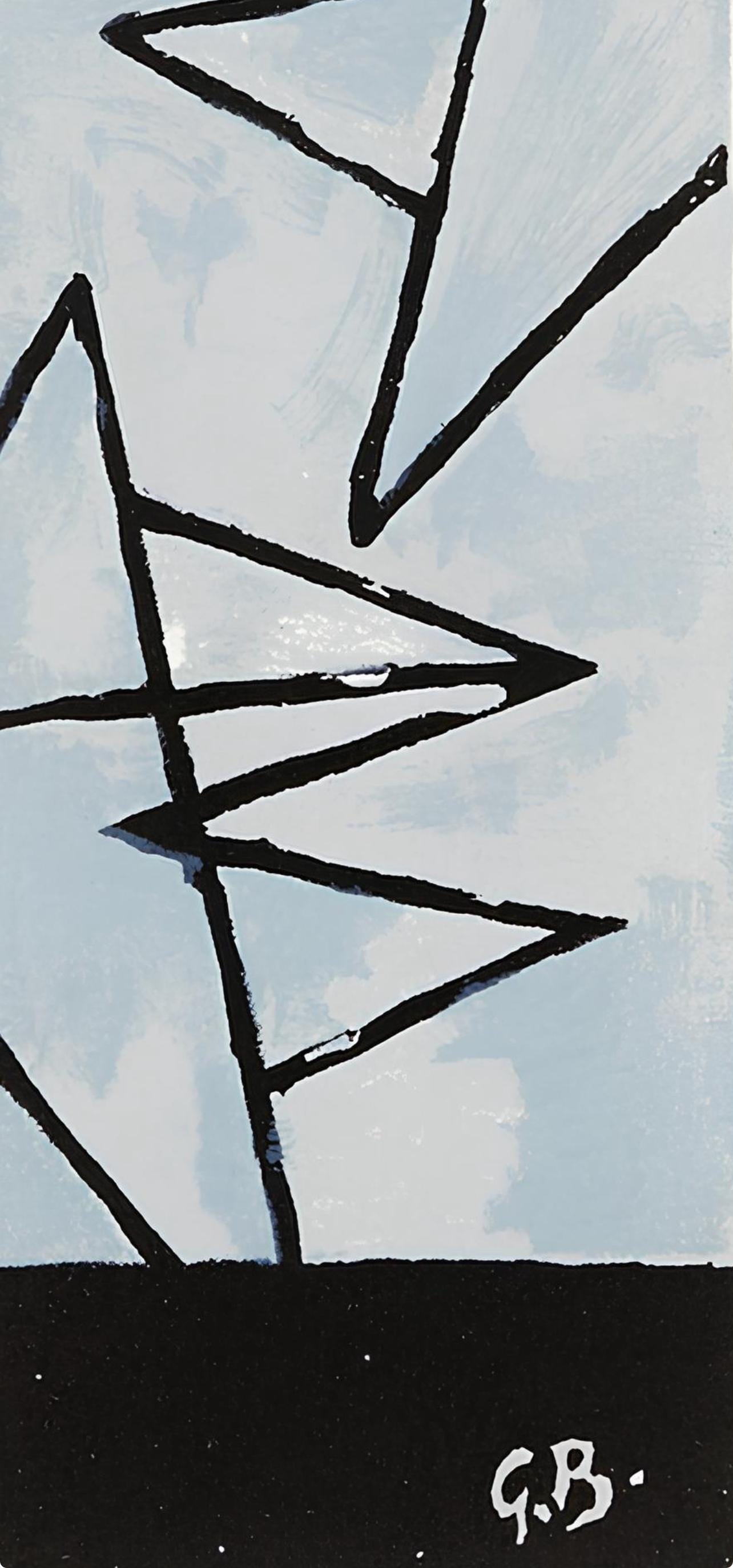 Georges Braque, Ciel Gris I (Maeght 1032), Derrire Le Miroir, Lithograph