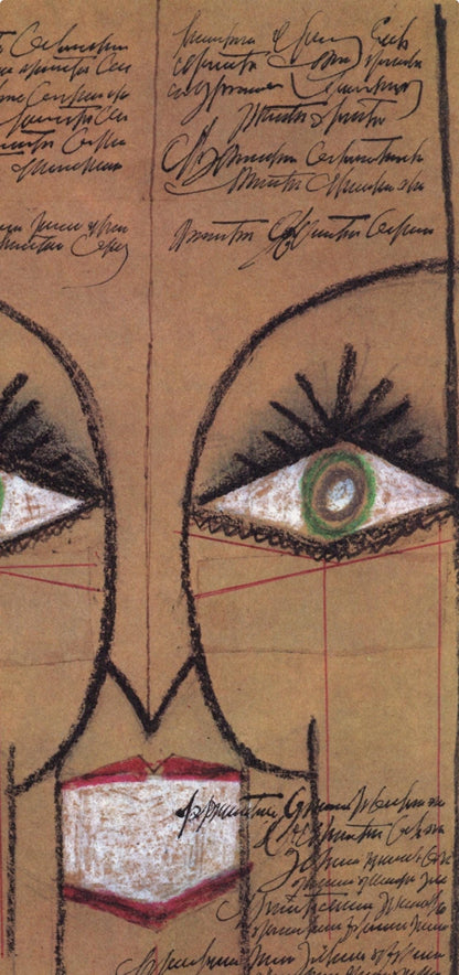 Saul Steinberg, Composition, Derrire Le Miroir, Lithograph