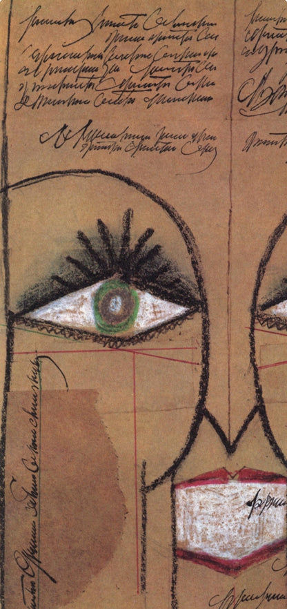 Saul Steinberg, Composition, Derrire Le Miroir, Lithograph