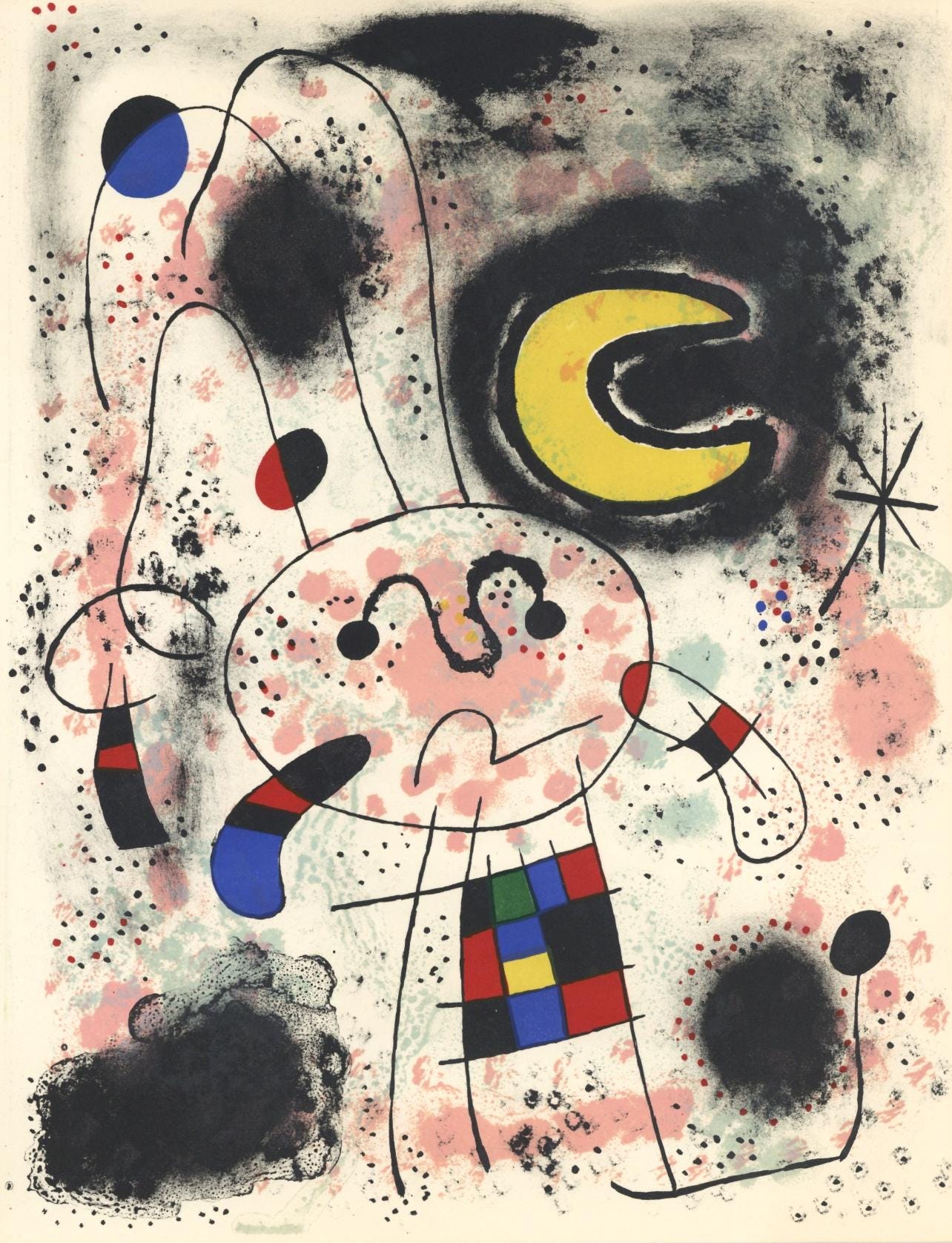 Joan Mir, Composition (Mourlot 206), Mir, Recent Paintings, Lithograph
