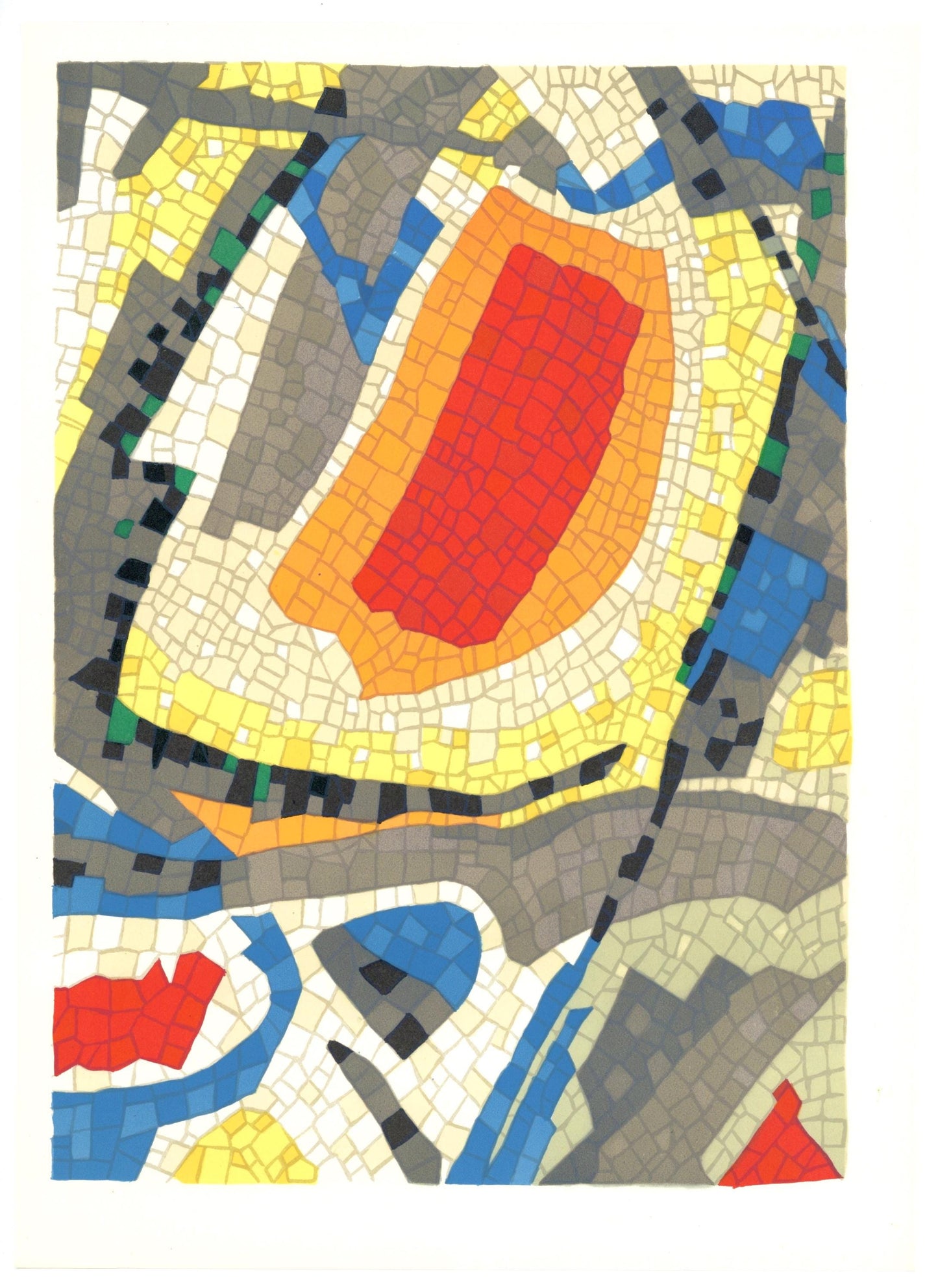 Jean Bazaine, Composition, Derrire Le Miroir, Lithograph