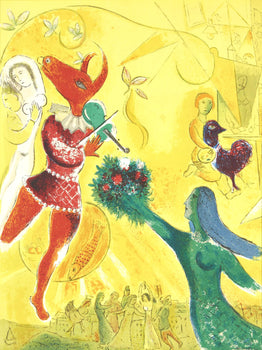 Marc Chagall, Composition, Derrire Le Miroir, Lithograph