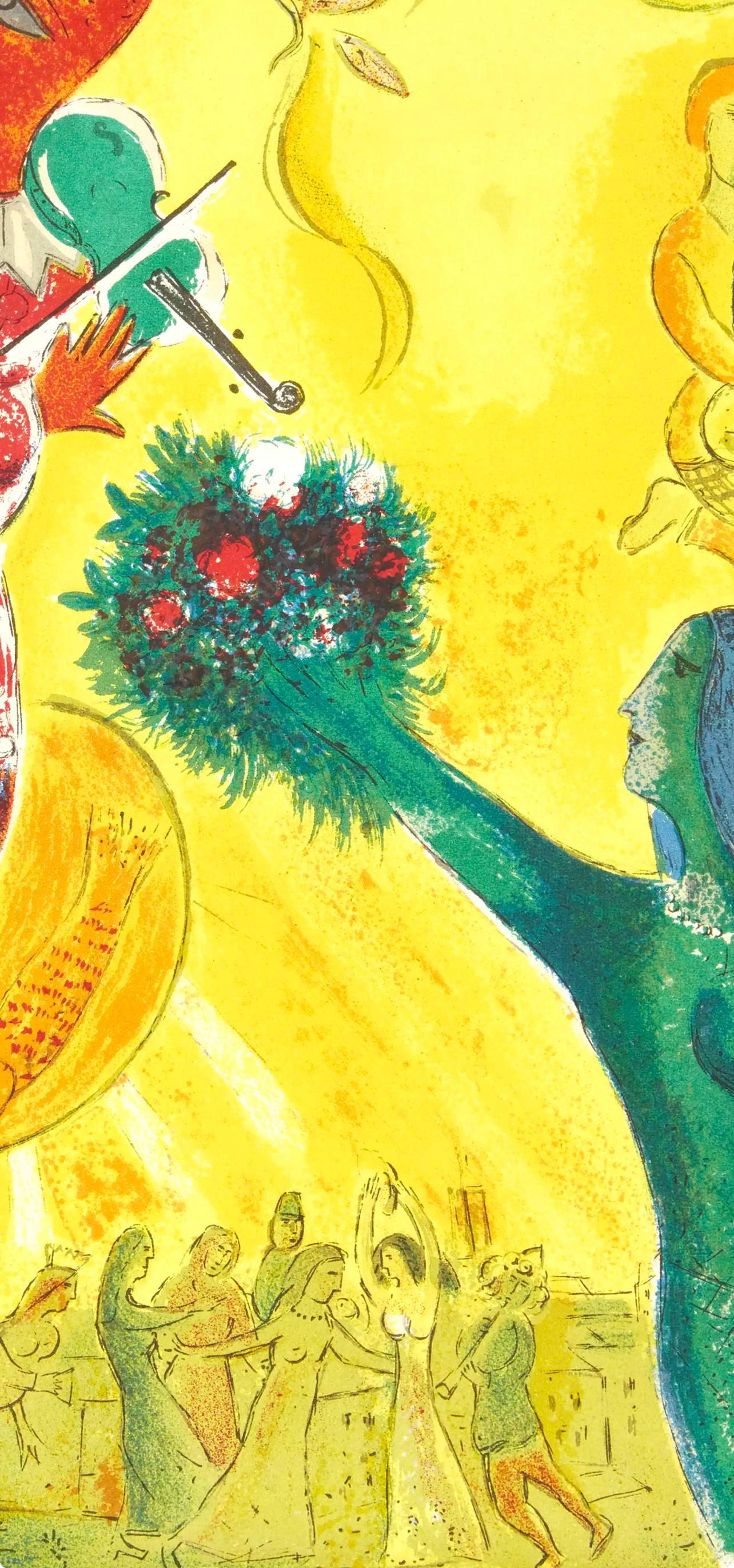 Marc Chagall, Composition, Derrire Le Miroir, Lithograph